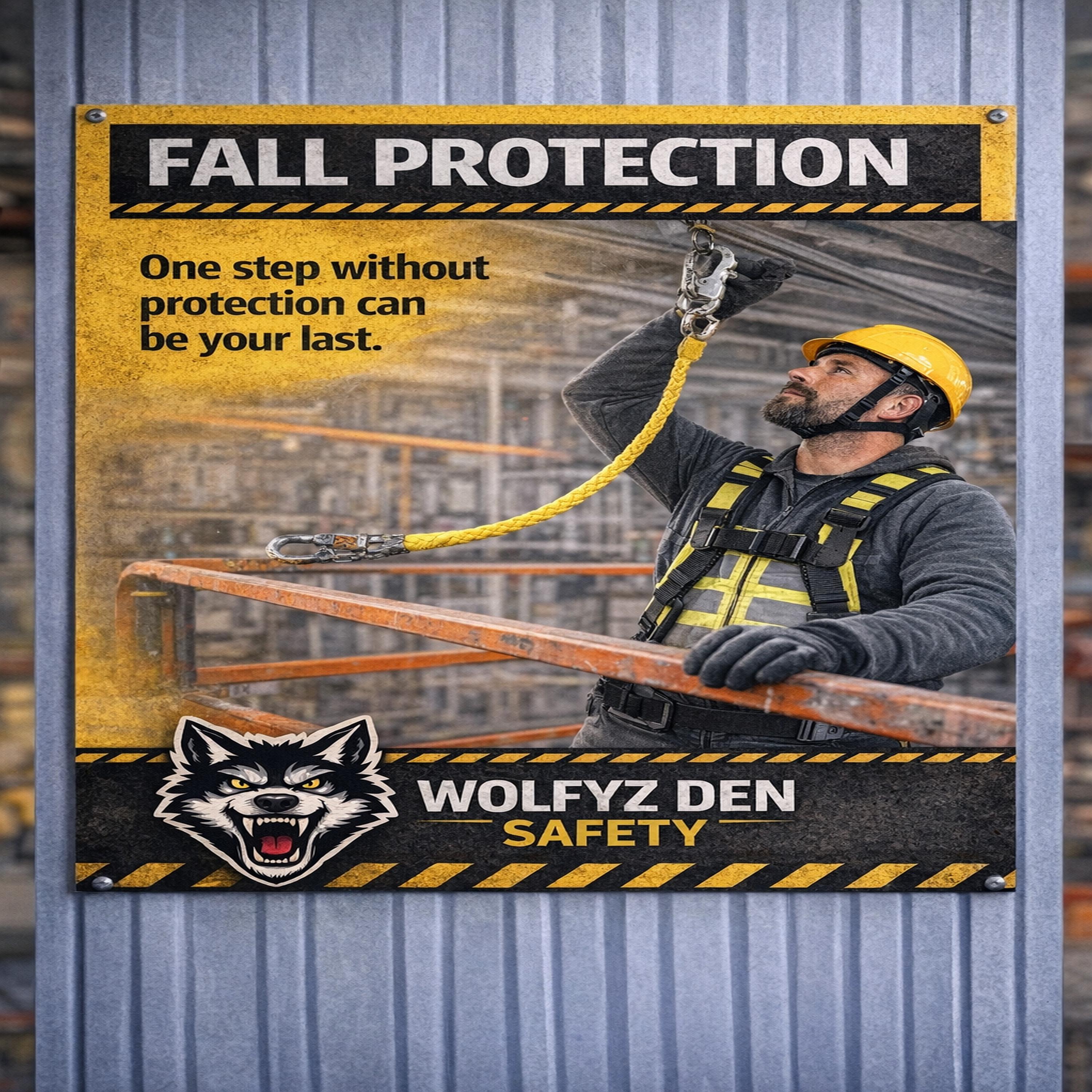 OSHA Ladder Safety Fall Protection Posters | Workplace Safety Bundle ...