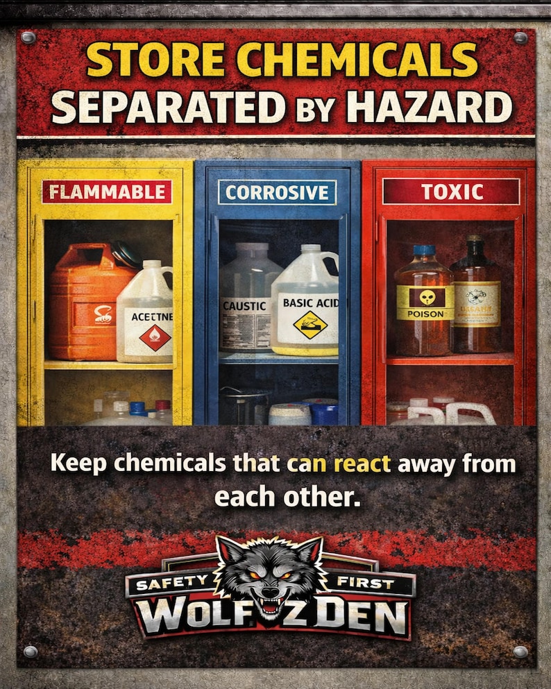 OSHA Chemical Storage and Housekeeping Safety Posters Bundle (digital ...