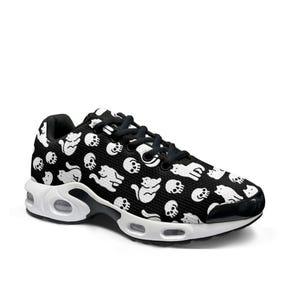 Cats Skulls Flyknit Sneakers | Dark Goth Knit Shoes for Women Men (EVA Sole)