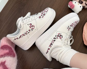 Custom Nike Air Force 1 Leopard Print