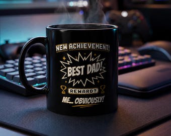 Taza de Carl para papá, de Dungeon Crawler, la mejor taza para papá, taza de café personalizada para papá, regalo divertido para papá gamer, regalo para figura paterna, regalo de cumpleaños para papá primerizo de parte de su hijo.