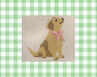 Lienzo de bordado de Golden Girl pintado a mano