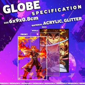 Anime akryl kvicksandsglob