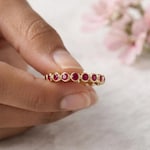 Ruby Stacking Rings