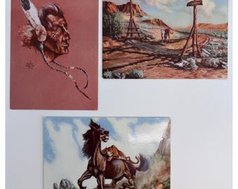 Lot 3 Ross Stefan 1948 Uncirculated Postcards A New Experience Good Scout Attack