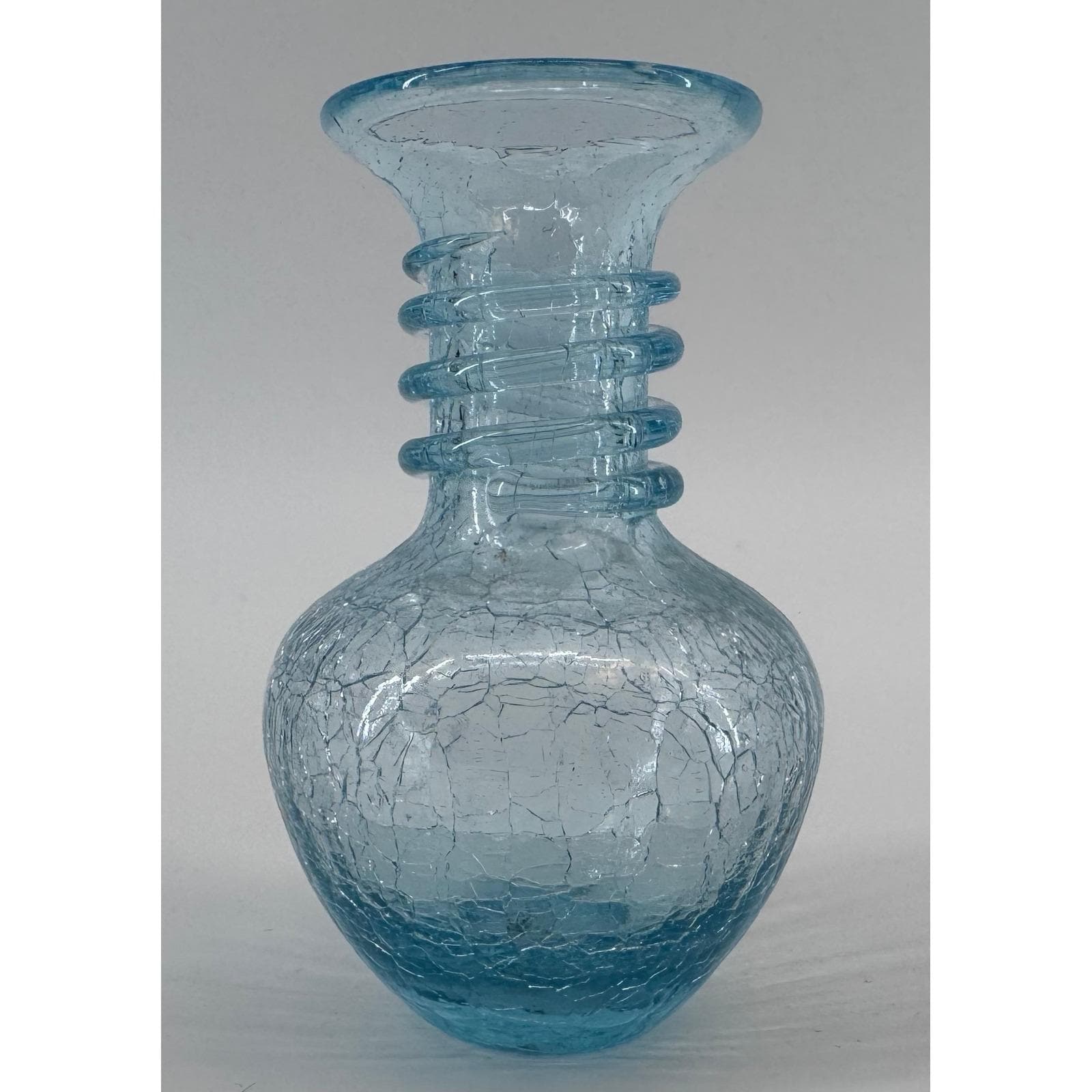 Blenko Crackle Vase - Etsy