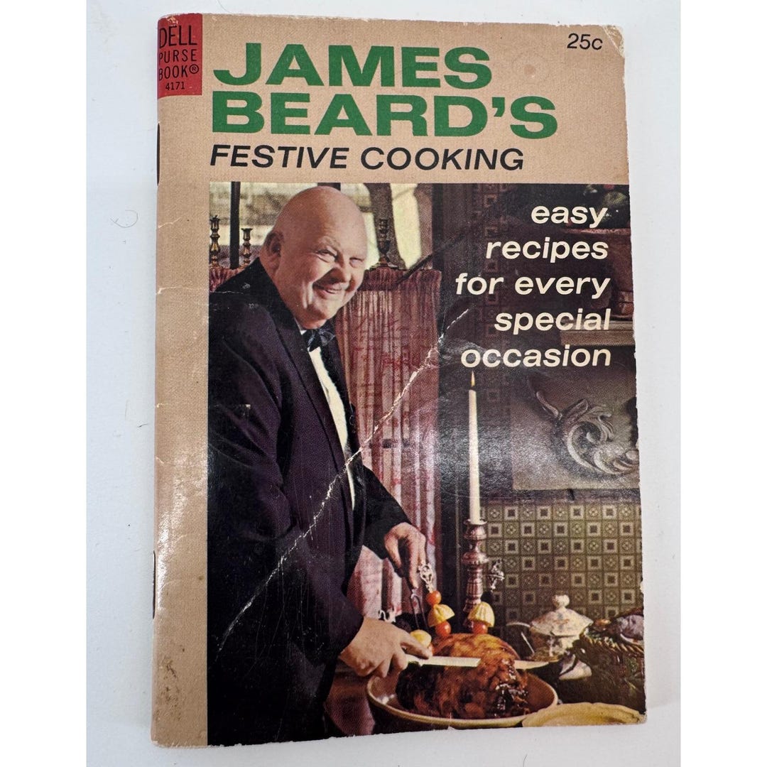 James Beard Festive Cooking 1966 Vintage Dell Purse Book Holiday ...
