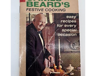 James Beard Festive Cooking 1966 Vintage Dell Purse Book Holiday Recipes