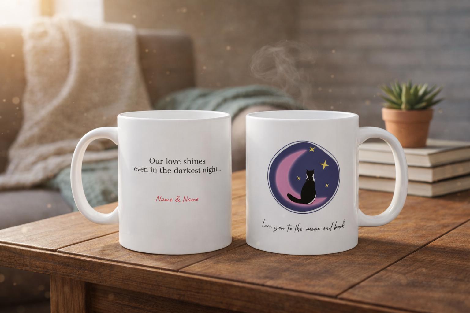 Personalized Gift "Love You to the Moon and Back" Mug