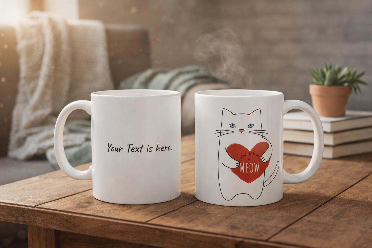 Personalize You Had Me at Meow Cat Mug Gift