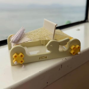 Mini tear – Cores sazonais limitadas (março a abril) | Tear de tecelagem compacto | Tear portátil com pente rígido