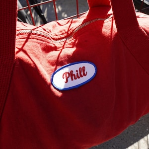 Personalized Name Patch Iron On | Classic Workwear Uniform Style | Clean edge