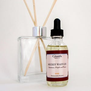 Mickey Waffles, Zimt, Ahornsirup und Pecan Reed Diffusor Öl, 2 oz Nachfüllung