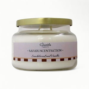 Animal Kingdom Lodge scent, Disney hotel scent, Sandalwood Vanilla, Safari Scentsation   candle, 10 oz