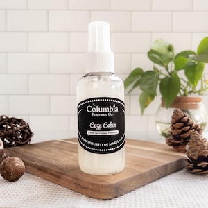 Cozy Cabin, Fresh Fallen Leaves and Patchouli, fragrance spray, 4 oz
