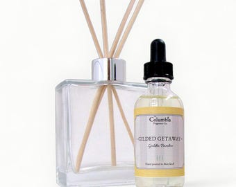 Trump Towers scent, Las Vegas scent, Hotel scent, Luxor hotel fragrance, Golden Bamboo, Gilded Getaway, reed diffuser oil, 2 oz refill