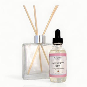 Cherry Almond, Amaretto Kiss reed diffuser oil, 2 oz refill