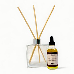 Toasted Pumpkin, Cinnamon, Vanilla, Fall scent Olde Salem Spice, reed diffuser oil, 2 oz refill