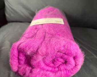 50/50 Giant Angora/Merino in Berry Crush art batt