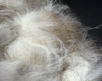 100% Satin Angora Prime (raw fiber) per ounce