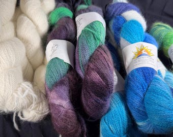 Angora, Romeldale 50/50 yarn