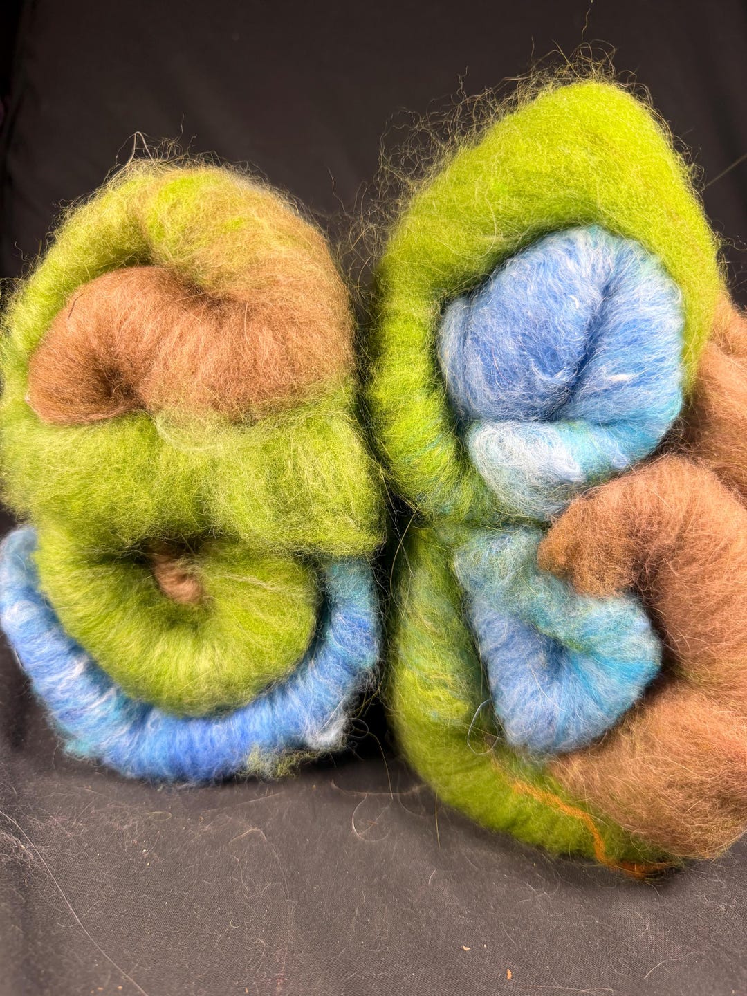 Earth and Sky Art Batt With Angora, Merino, and Kid Mohair Locks - Etsy