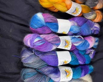 Angora, Merino, Silk 50/40/10 yarn