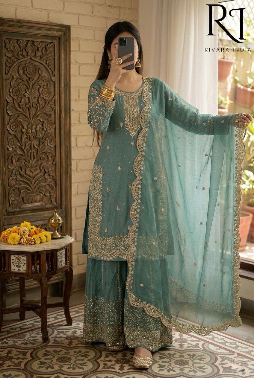strapless open back dress Buy Plus Size Pink Embroidered Silk Blend Straight Sharara Suit Set With  Dupatta Online at Rs.4669