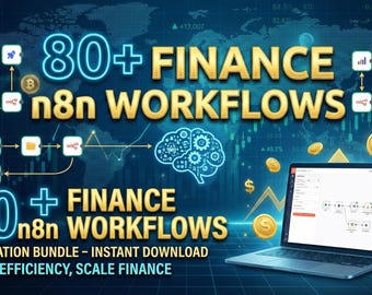 80以上の金融・暗号通貨n8nワークフロー | AI株価シグナル、取引自動化、感情アラート、給与・支払システム