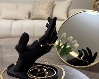 Hand Skulptur Schmuck Halter