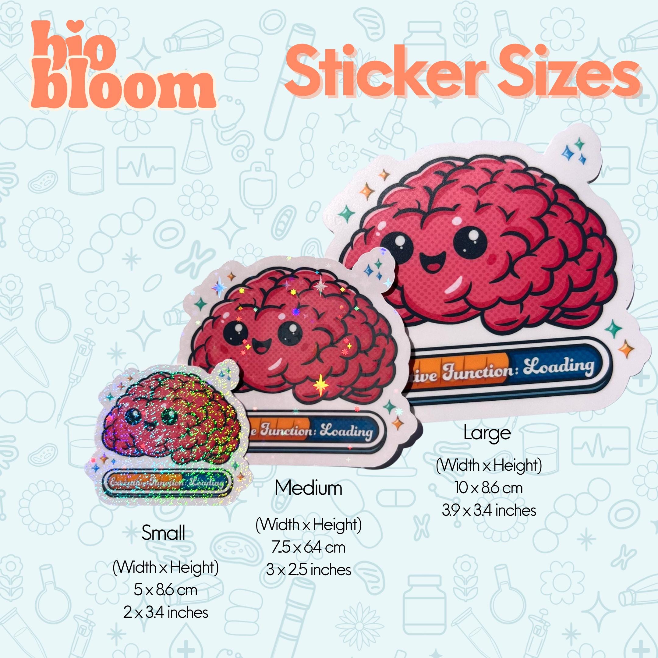 Executive Function Loading Sticker | ADHD Brain Vinyl Sticker ...