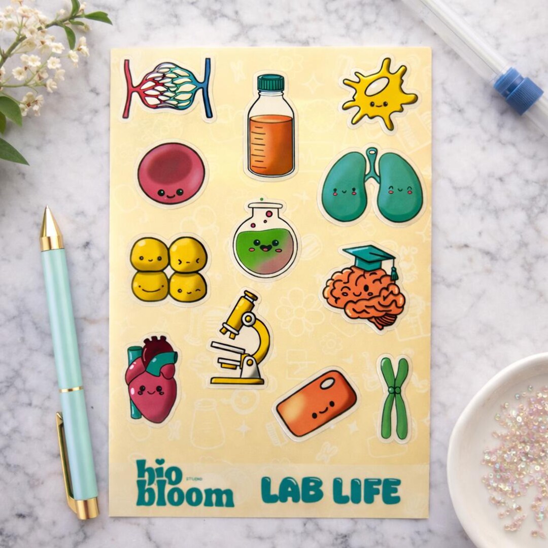 Lab Life – Science Sticker Sheet - Etsy