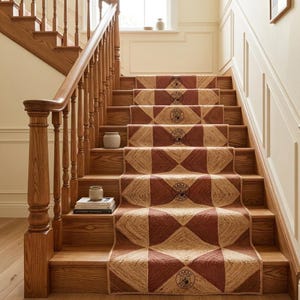 Natural Jute Rug : Handwoven Natural Jute Rug,  Jute Rug For Kitchen, Boho Scalloped Area Rug, Jute Carpet, Seagrass Rug