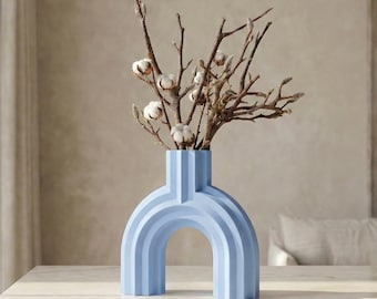 Modern Arch Vase – Minimalist Sculpture, Nordic Home Decor