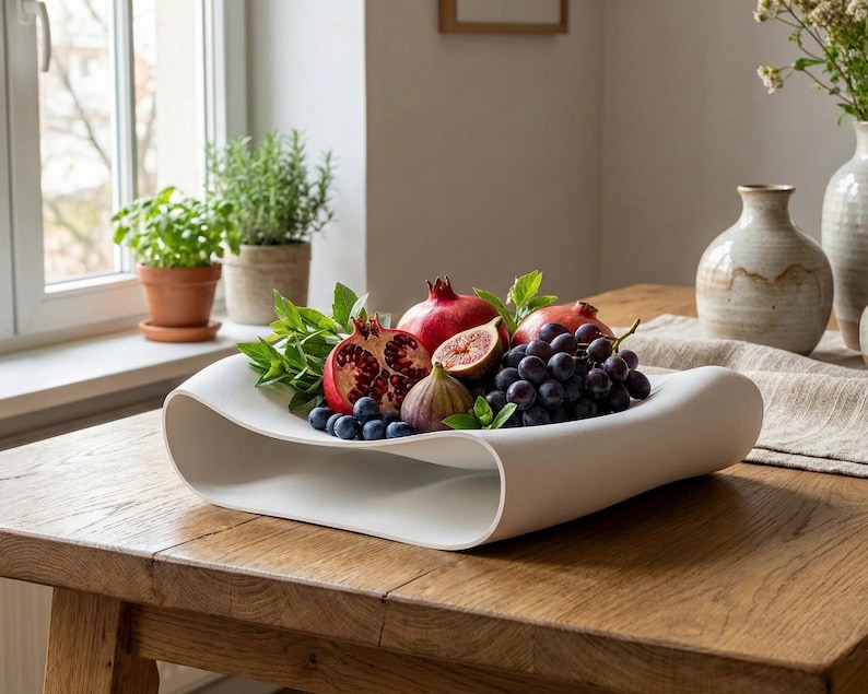 Modern Fruit Bowl – Minimalist Centerpiece for Kitchen, Dining Table ...