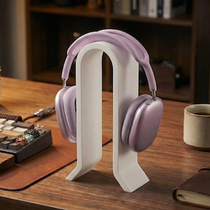 Soporte para auriculares minimalista moderno: soporte vertical con acabado mate estético