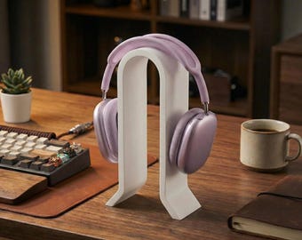 Suporte para fones de ouvido moderno e minimalista – Suporte vertical para fones de ouvido com acabamento fosco estético