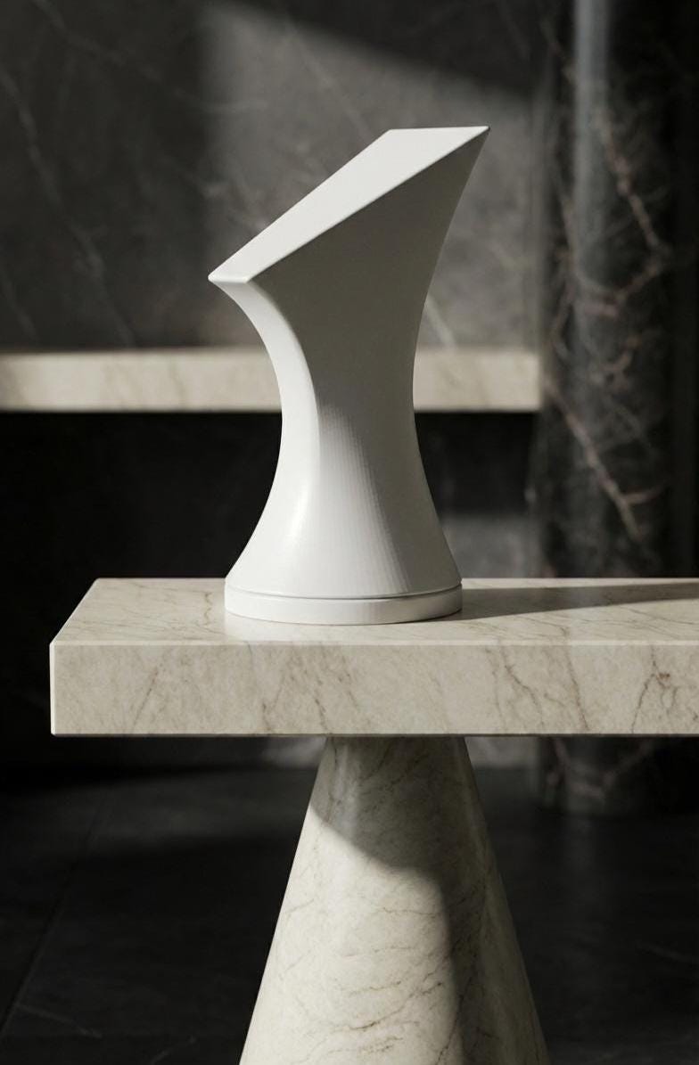 Modern Chess Piece Sculpture – Minimalist Decor – Luxury Tabletop Art ...