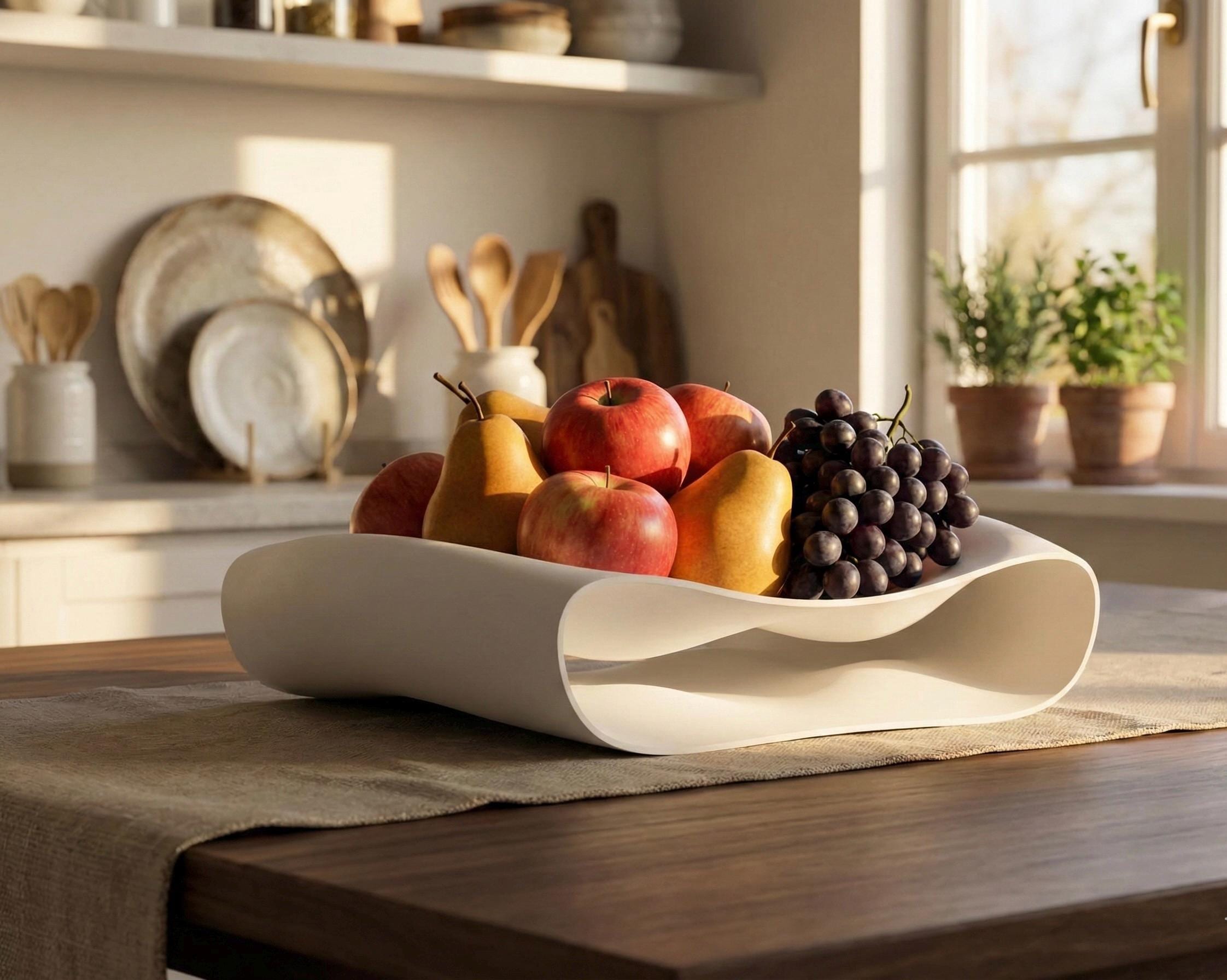 Modern Fruit Bowl – Minimalist Centerpiece for Kitchen, Dining Table ...