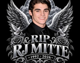 Rip RJ Mitte PNG Attore di Breaking Bad, RJ Mitte Forever Remembered Tee (Download digitale)