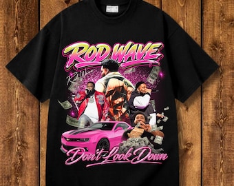 Rod Wave Don't Look Down tour 2026 Plik PNG: projekt koszulki (pobranie cyfrowe)