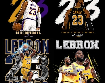 LeBron James Lakers PNG,Bundle 4  Basketball T-Shirt Design, Los Angeles Lakers PNG, NBA Legend Graphic,  Digital Download
