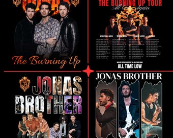 jonas Brothers The Burning Up Tour PNG | Pakiet 4 (Pobieranie cyfrowe)