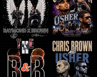 Usher and  Chris Brown R&B Tour 2026 PNG Design (Digital Download)