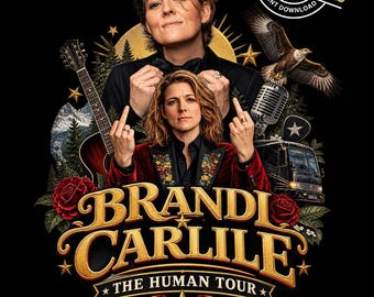 Brandi Carlile PNG The Human Tour : Bootleg Concert Tee Design (Digital Download)