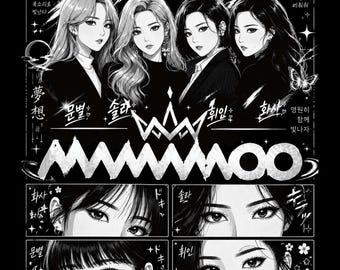 Mamamoo tour 2026 | Bootleg T-Shirt PNG | Printable Bootleg T-Shirt Design| Instant Download and Ready To Print