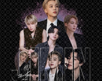 Jimin Png| T-Shirt PNG | Bootleg T-Shirt PNG | Printable Bootleg T-Shirt Design| Instant Download and Ready To Print
