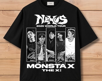 Monsta X 2026 World Tour PNG, projekt grupy Kpop (pobieranie cyfrowe)
