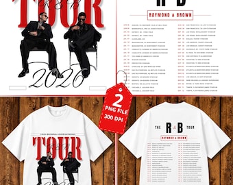 Usher and  Chris Brown R&B Tour 2026 PNG Design (Digital Download)