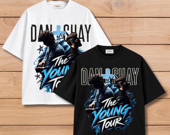 Projekt koszulki Dan and Shay The Young Tour w formacie PNG (pobranie cyfrowe)